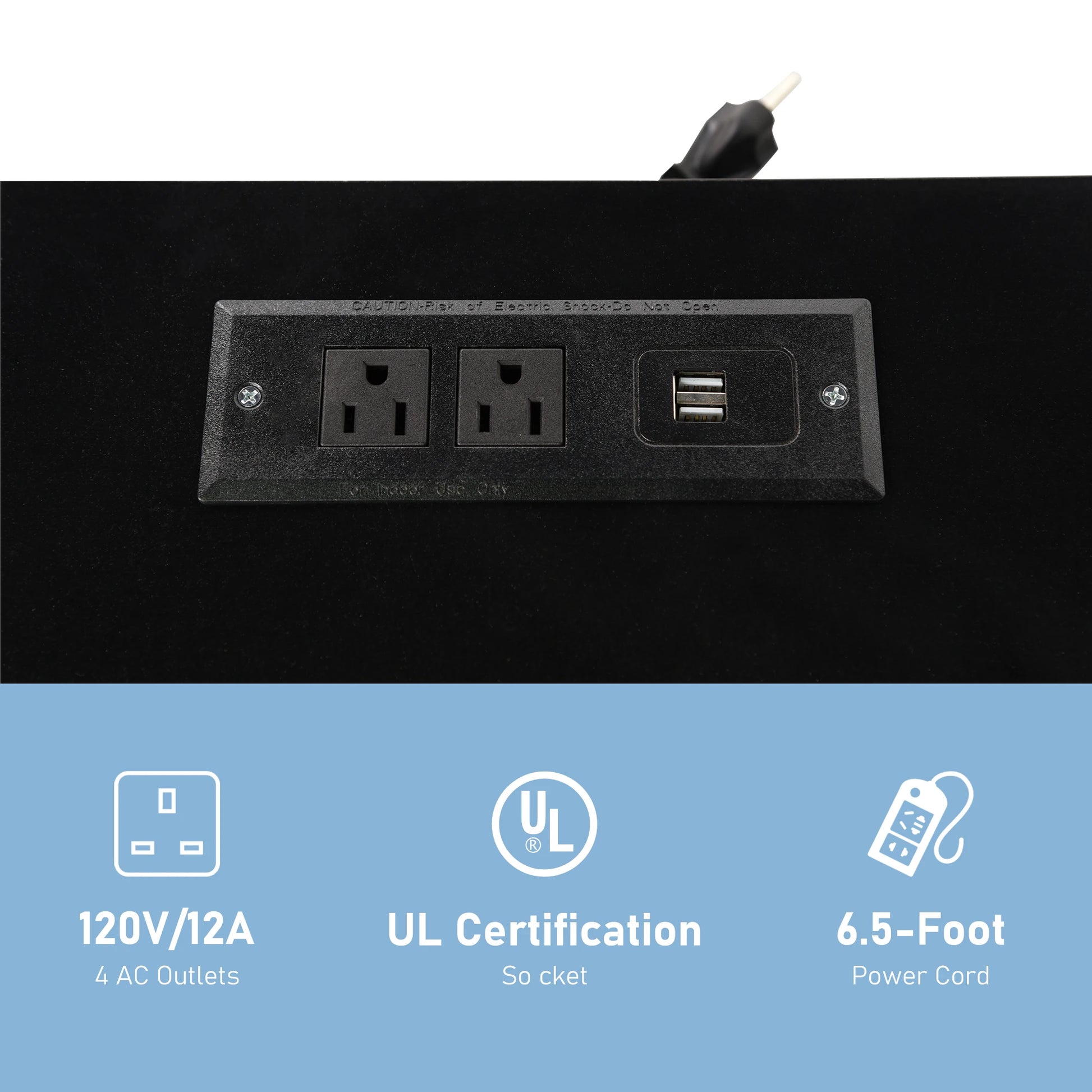 55" LED TV Stand for 55/60" TV, Modern High Gloss TV Cabinet Entertainment Center W/6.5Ft Power Outlet &Adjustable Glass Shelves