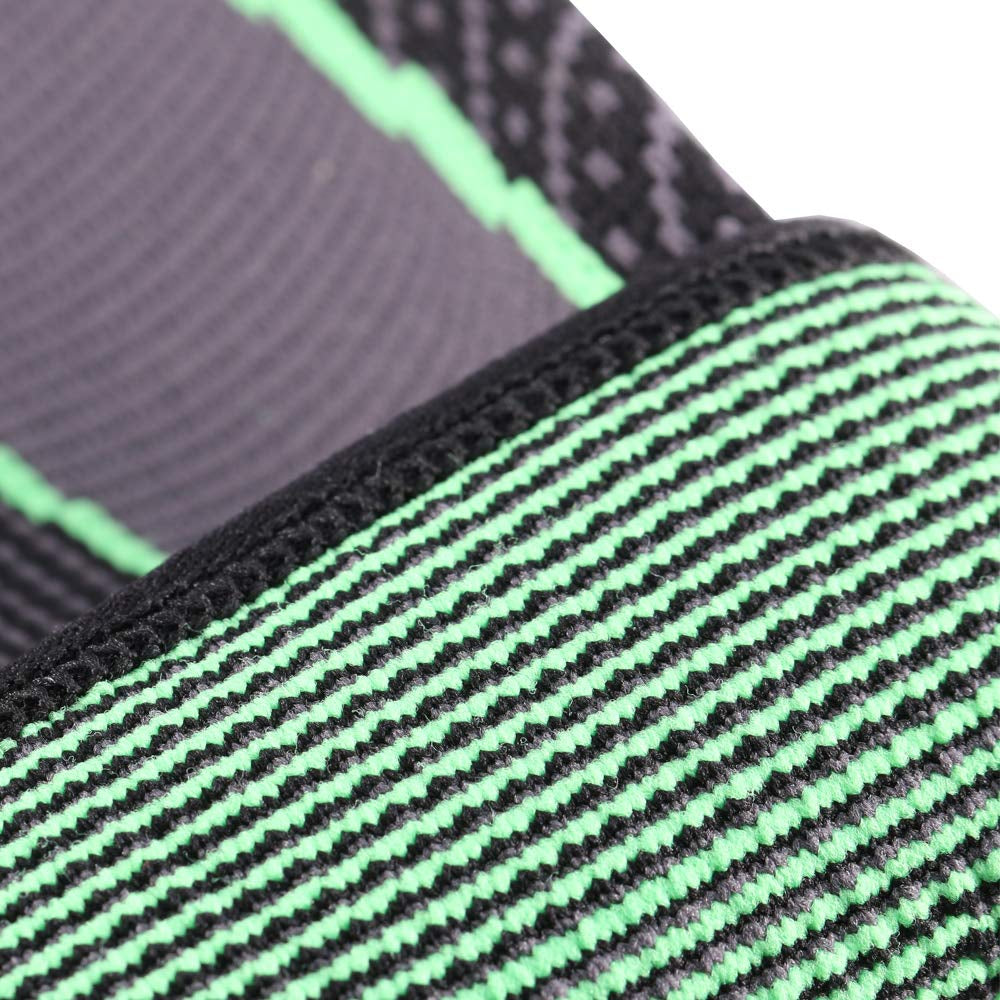 Full Leg Sleeves Long Compression Leg Sleeve Knee Sleeves Protect Leg, Reduce Varicose Veins and Swelling of Legs(Pair) (Green(With Strap)-1 Pair, Medium)