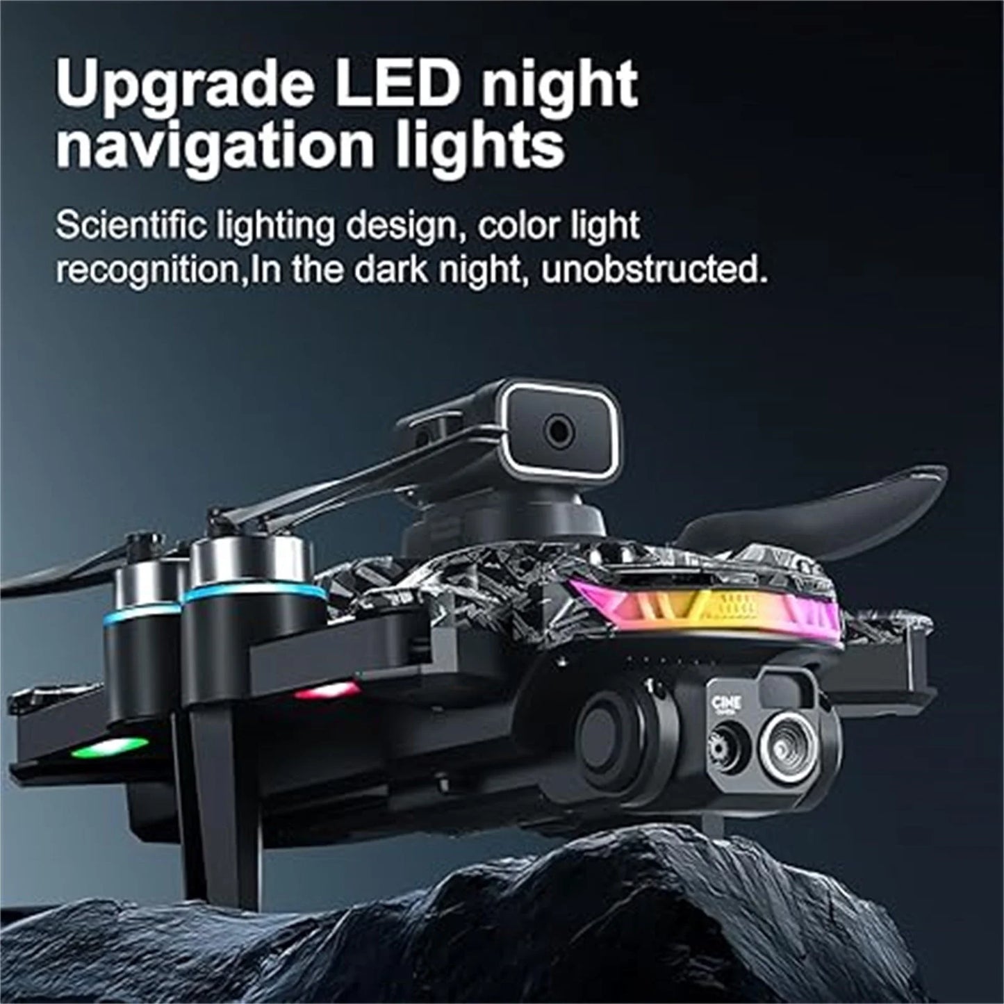GPS Drones with Camera for Adults and Beginner 4K, FPV Drone New S160 Remote Control Folding Light Brushless Aircraft Intelligent Obstacle Avoidance HD Screen Aerial Drone