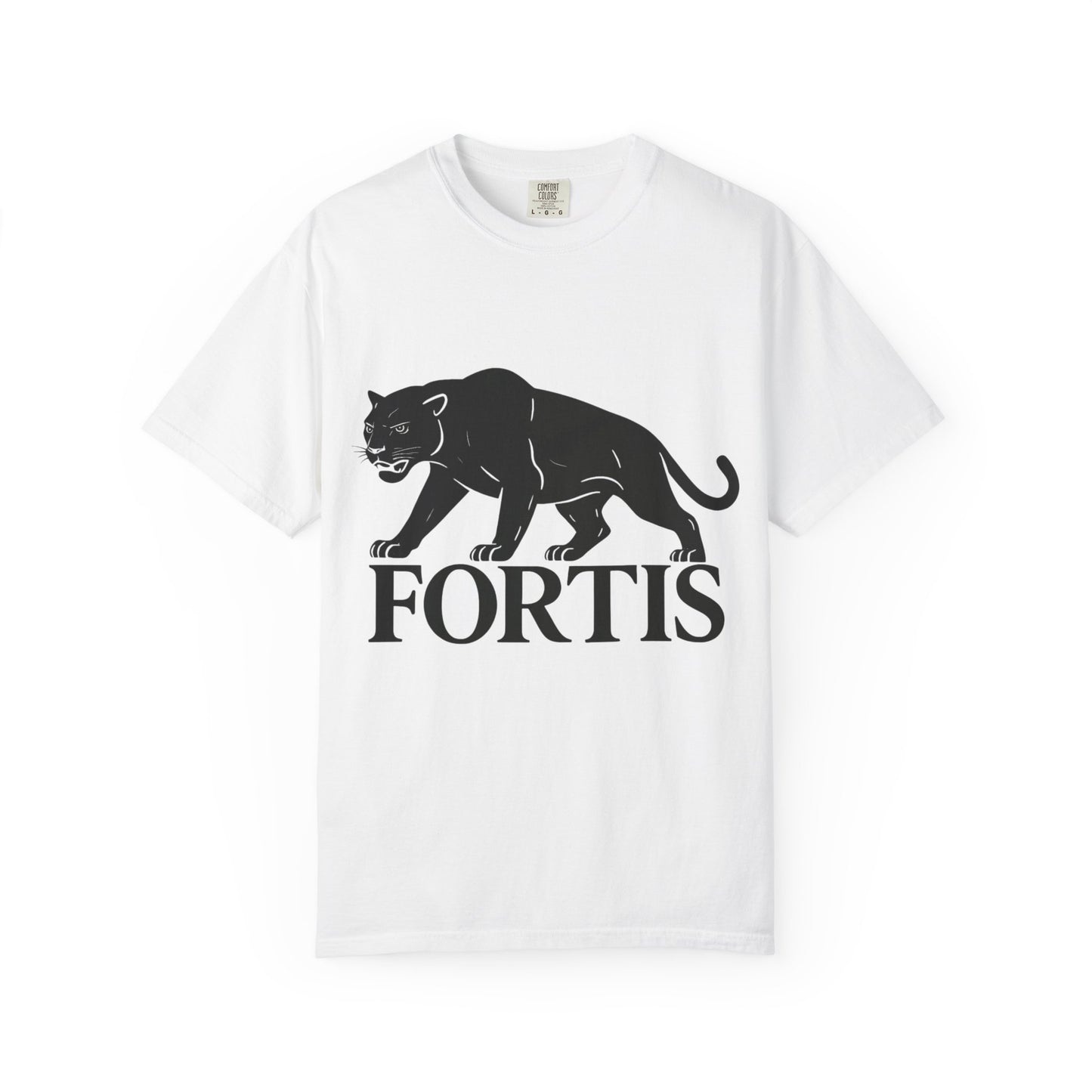 Fortis Unisex Garment-Dyed T-Shirt – Bold Panther Graphic Tee