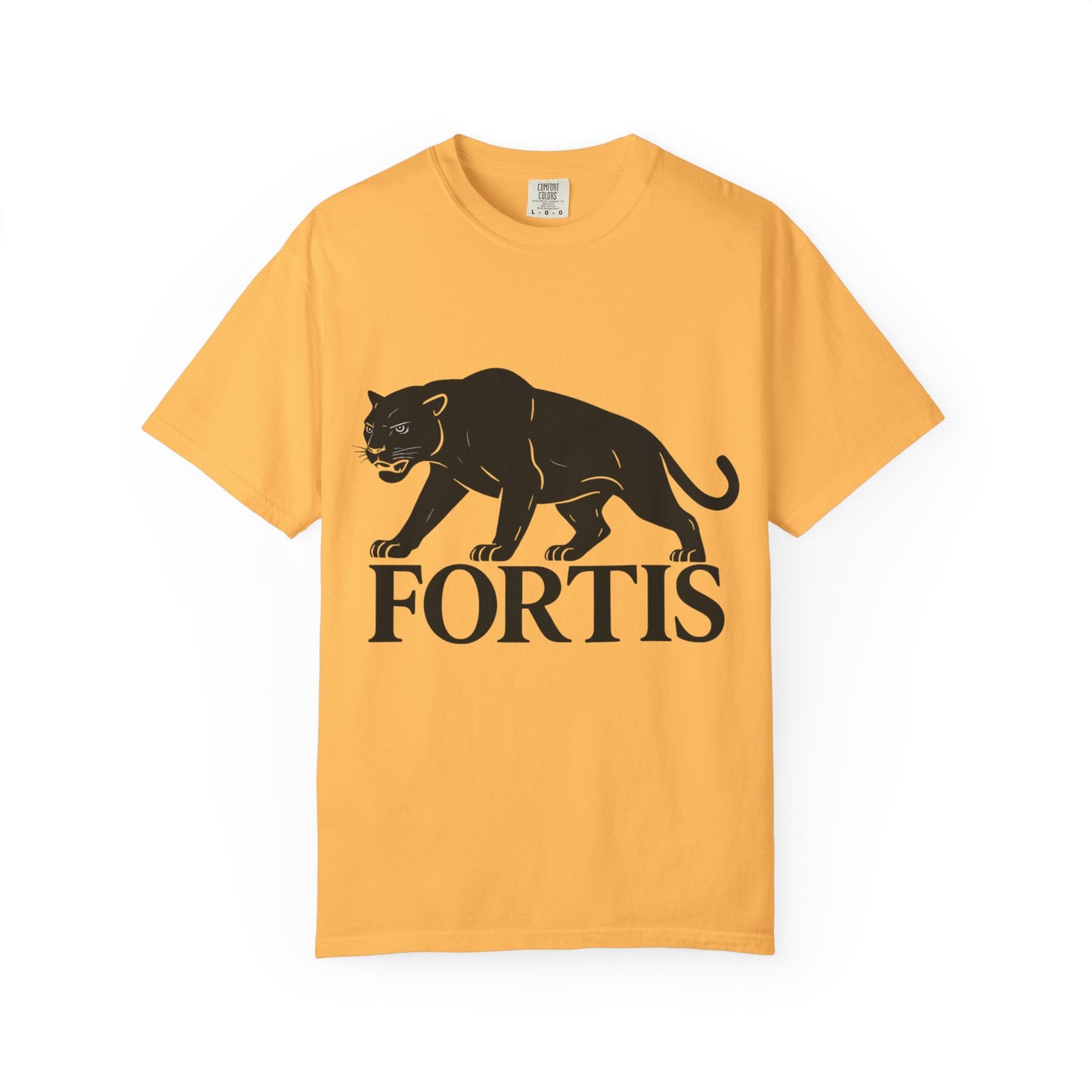 Fortis Unisex Garment-Dyed T-Shirt – Bold Panther Graphic Tee