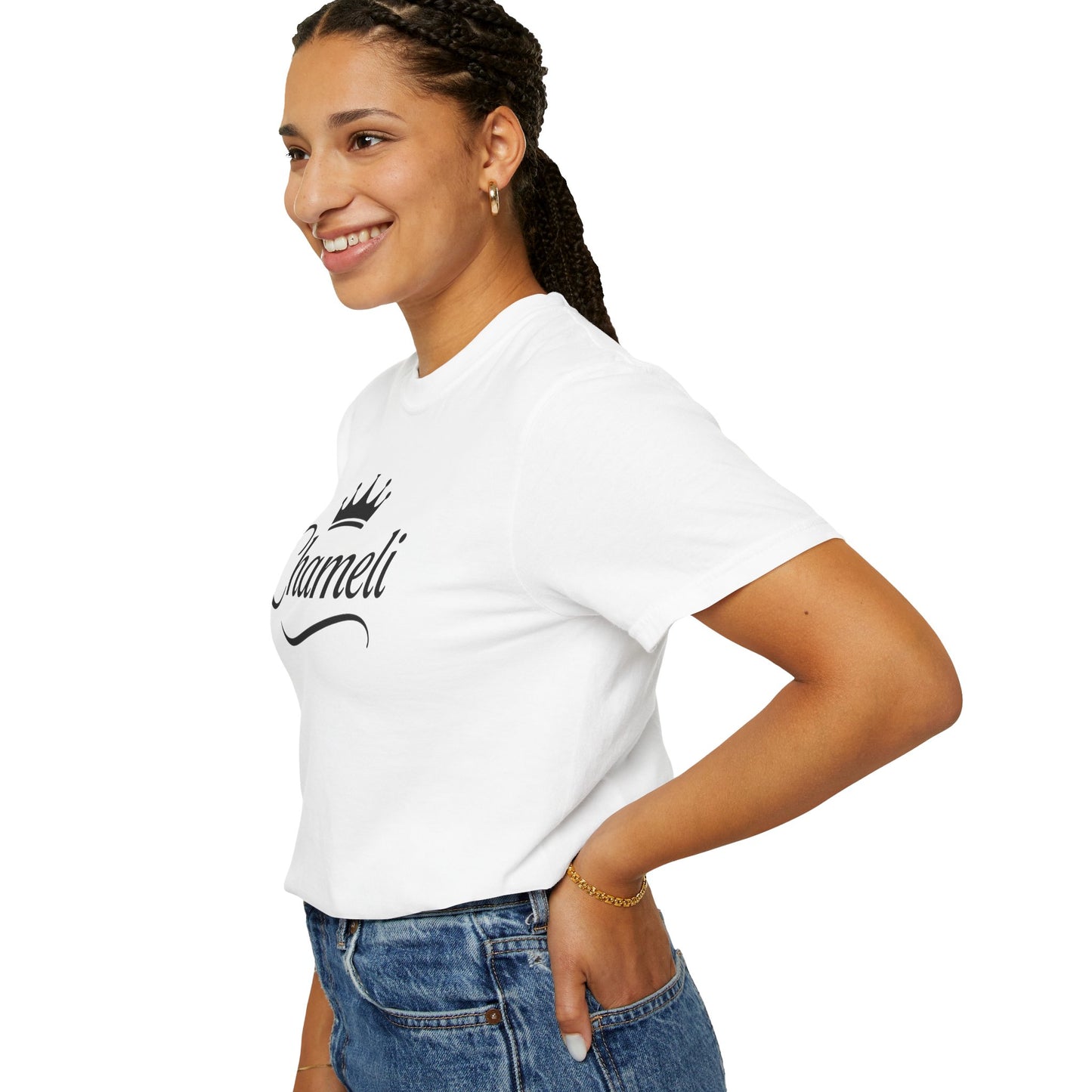 Unisex Crowned Name T-Shirt, Customizable Personal Tee, Casual Summer Top, Unique Gift for Her, Birthday Celebration, Graphic Shirt