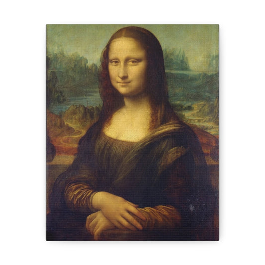 Mona Lisa Stretched Canvas Art Print, Vintage Home Decor, Wall Art for Art Lovers, Unique Gift for Birthdays, Classic Artwork