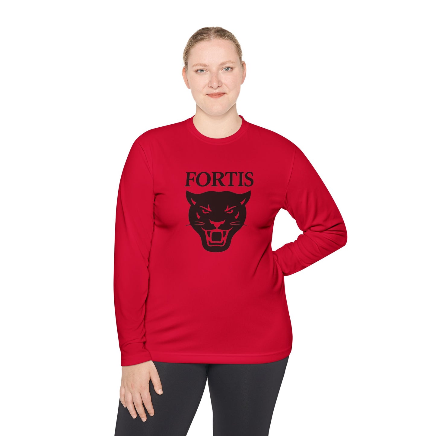 Fortis Panther Long Sleeve Tee — Athletic Mascot Graphic Shirt
