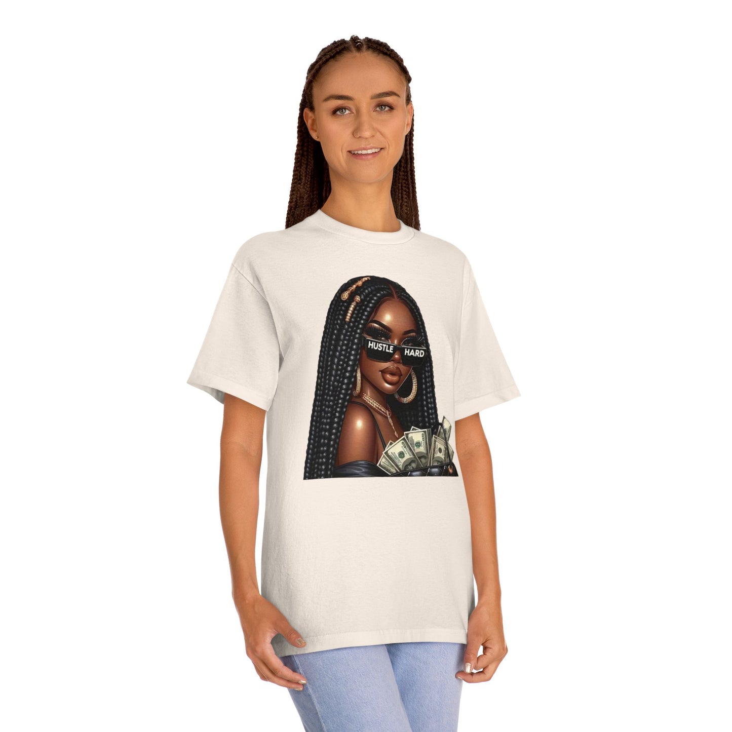 Hustle Hard Unisex Classic Tee | Motivational Apparel, Gift for Entrepreneurs, Affirmation Shirt, Casual Wear, Trendy Graphic Tee