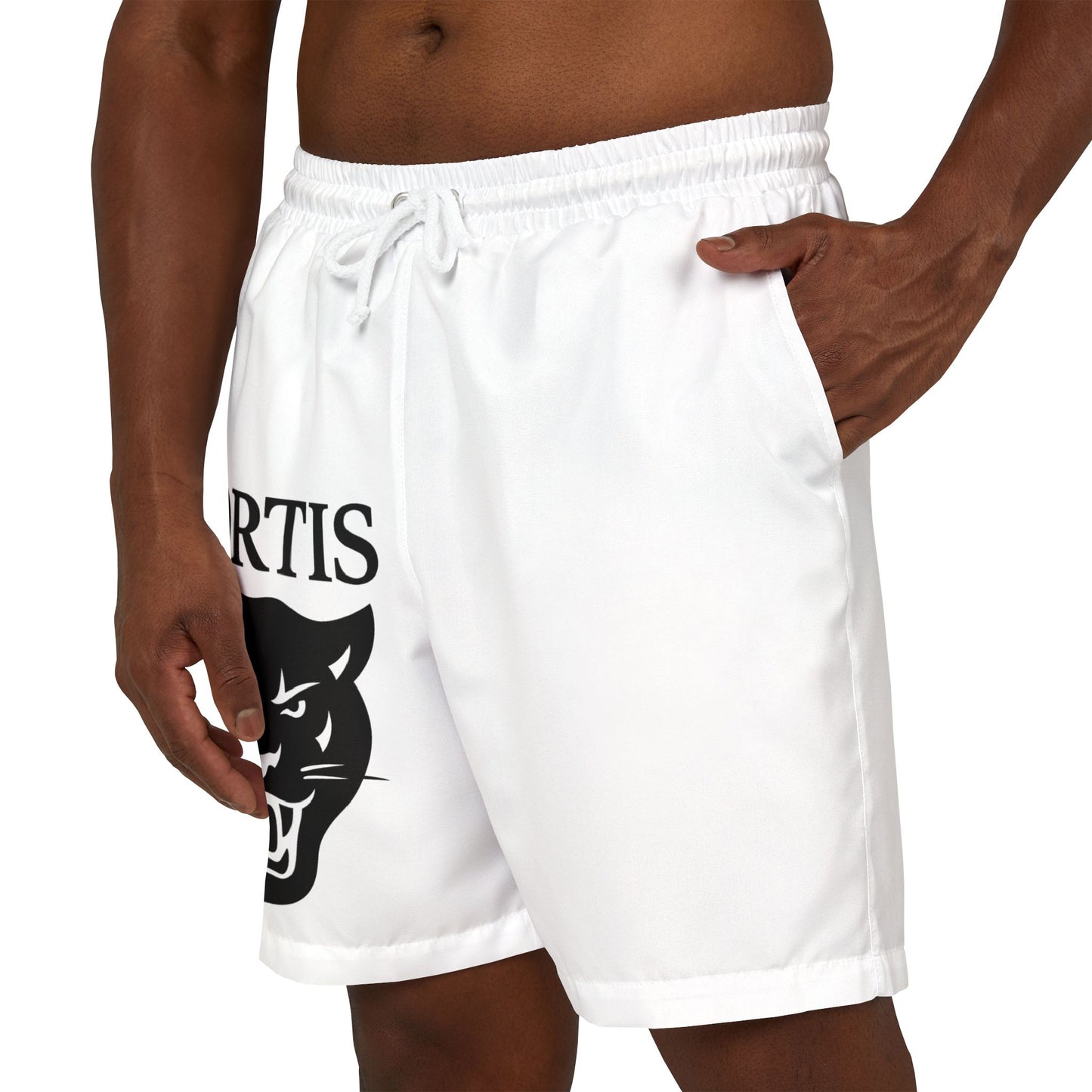 Stylish Unisex Swim Shorts - FORTIS Design, Beachwear Essentials, Summer Vibes, Pool Party Gear, Casual Comfort, Nautical Fashion