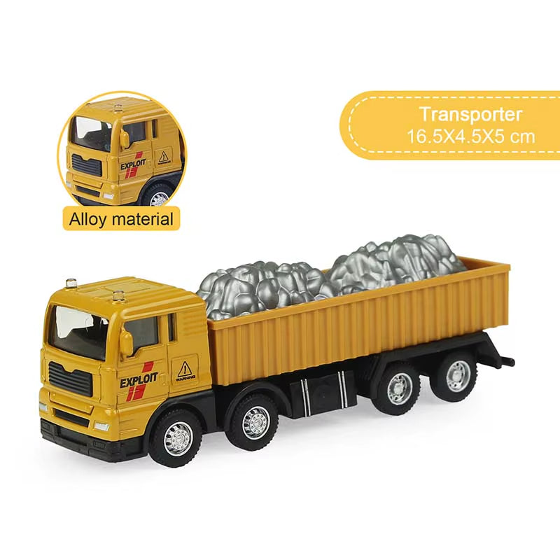 9 Styles Alloy Engineering Diecast Truck Toy Car Classic Construction Model Vehicle Loader Tractor Excavator Toys for Boys Gift