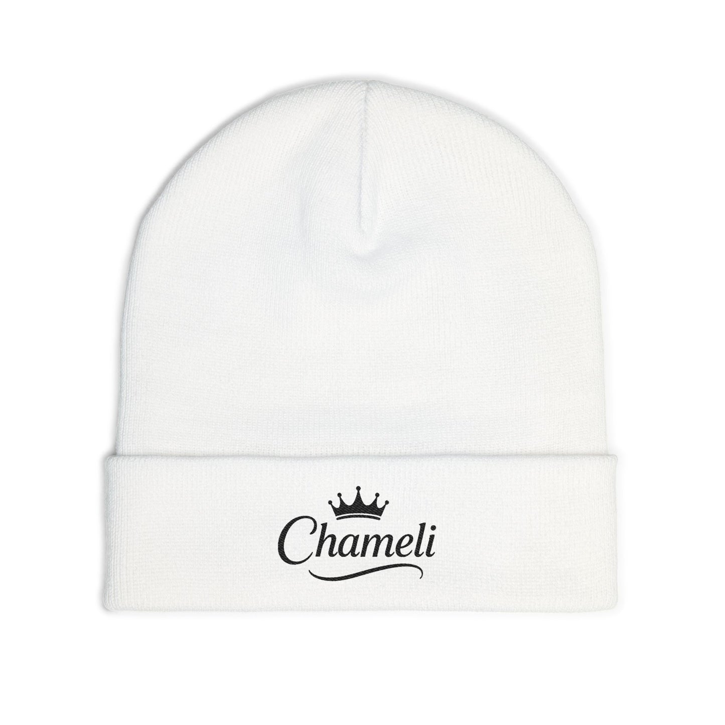 Embroidered Knit Beanie with Crown Design - Custom Personalized Hat, Winter Accessory, Gift Idea, Casual Style, Unisex