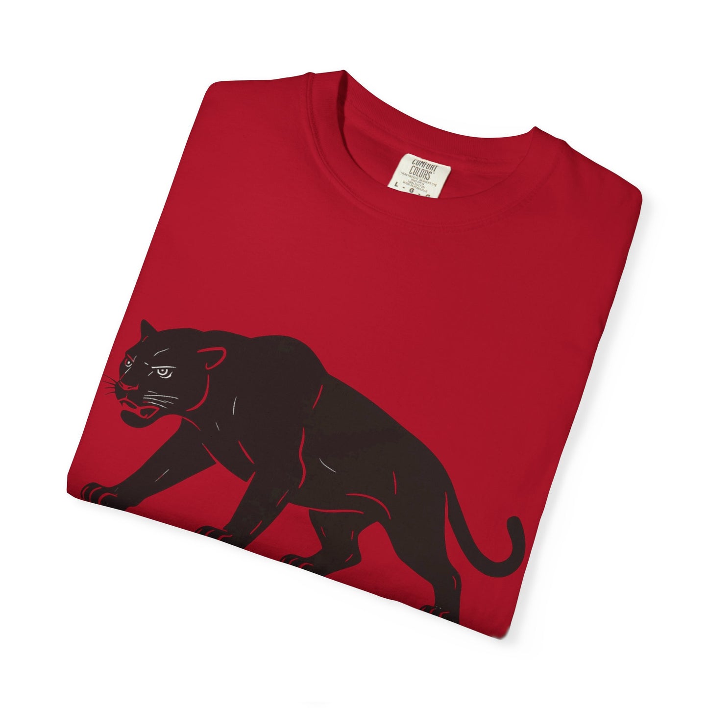 Fortis Unisex Garment-Dyed T-Shirt – Bold Panther Graphic Tee