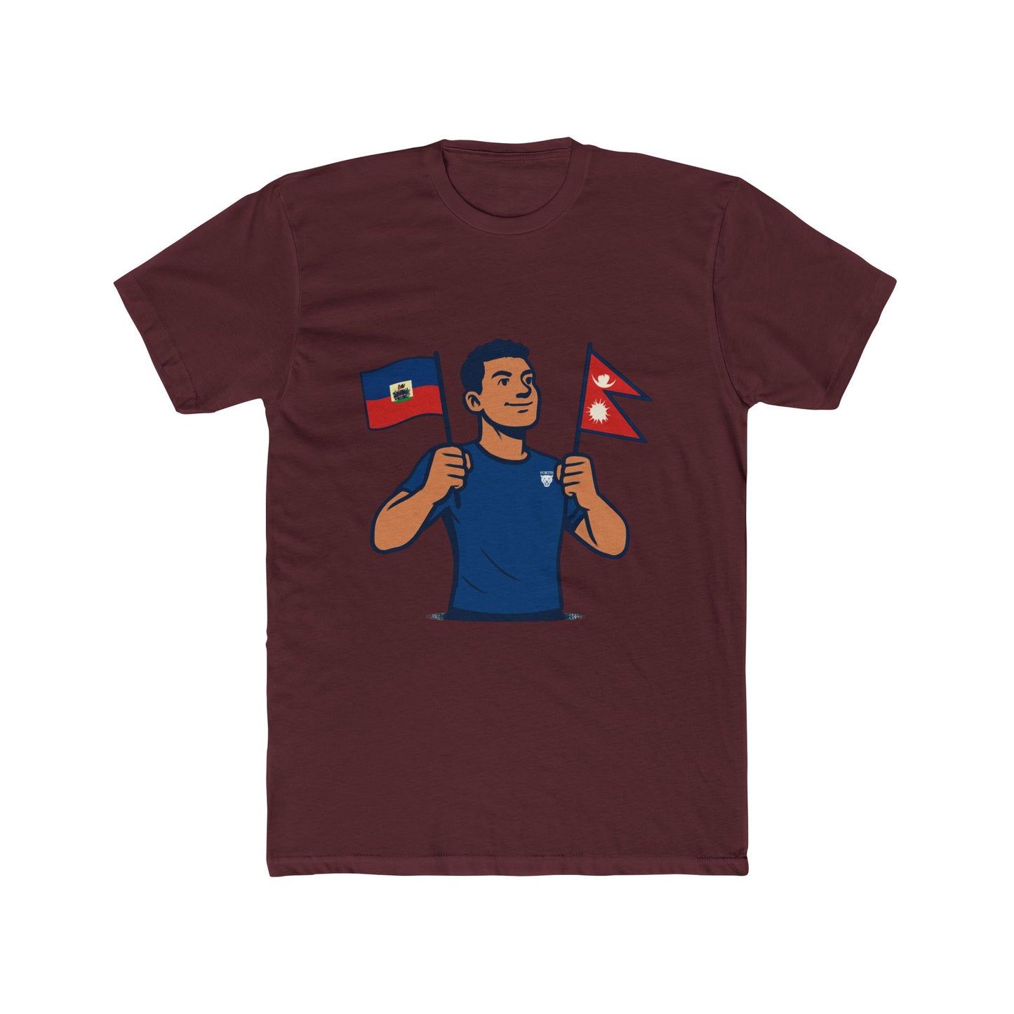 Unisex Cotton Crew Tee with Diverse Flags Design, Perfect for Pride, Cultural Events, Casual Outfits, Gifts, Travel Enthusiasts