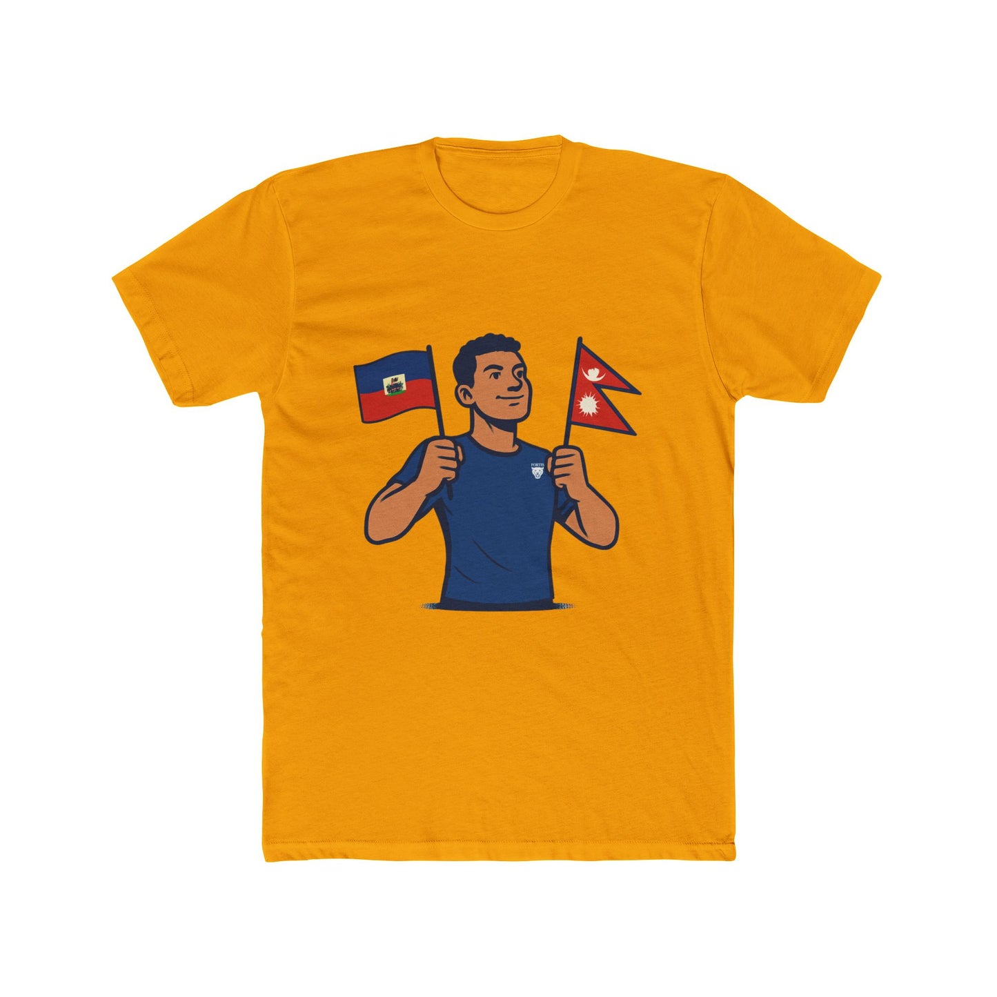Unisex Cotton Crew Tee with Diverse Flags Design, Perfect for Pride, Cultural Events, Casual Outfits, Gifts, Travel Enthusiasts