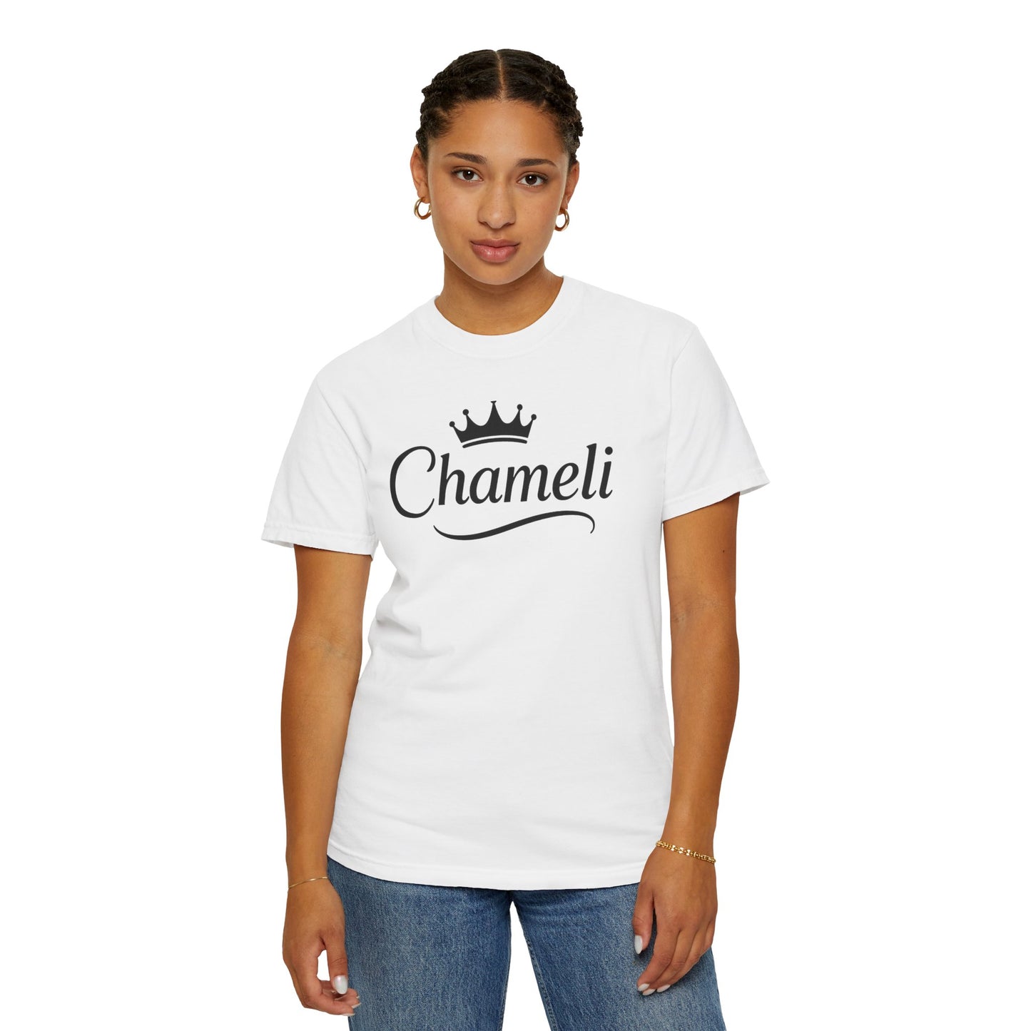 Unisex Crowned Name T-Shirt, Customizable Personal Tee, Casual Summer Top, Unique Gift for Her, Birthday Celebration, Graphic Shirt