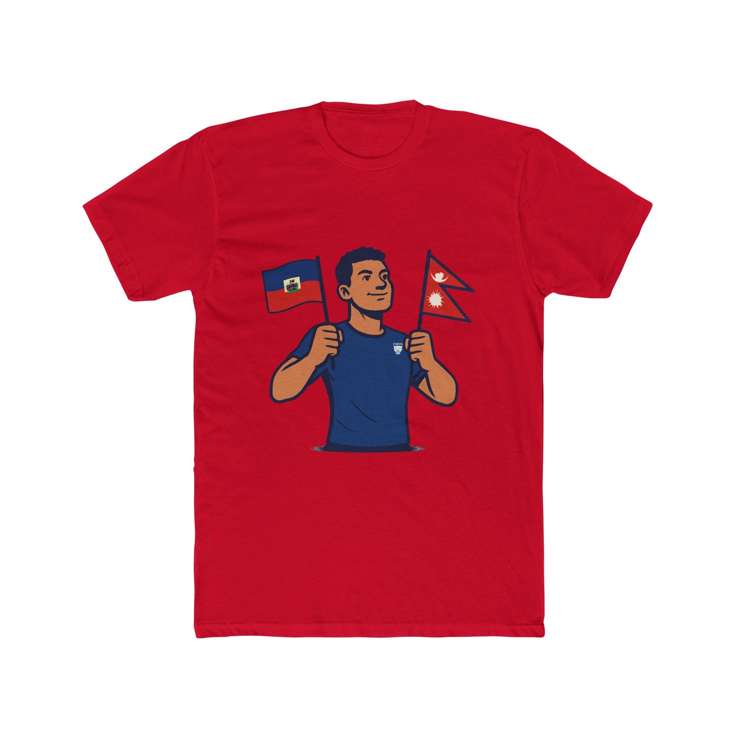 Unisex Cotton Crew Tee with Diverse Flags Design, Perfect for Pride, Cultural Events, Casual Outfits, Gifts, Travel Enthusiasts