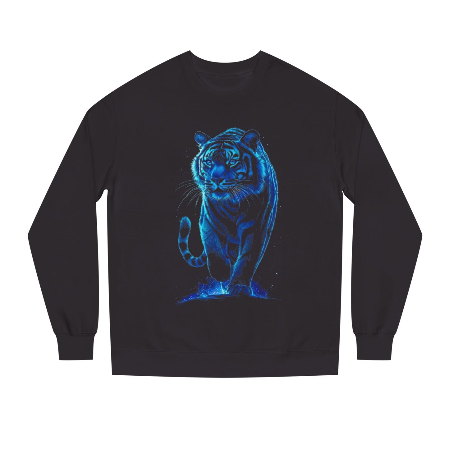 Glowing Tiger Unisex Sweatshirt - Cozy, Stylish for Animal Lovers, Perfect for Gifts, Casual Wear, Everyday Fashion