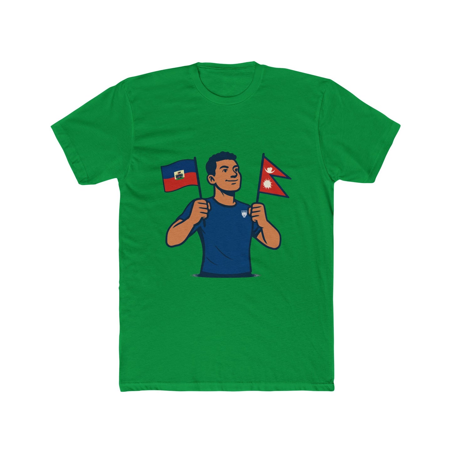 Unisex Cotton Crew Tee with Diverse Flags Design, Perfect for Pride, Cultural Events, Casual Outfits, Gifts, Travel Enthusiasts