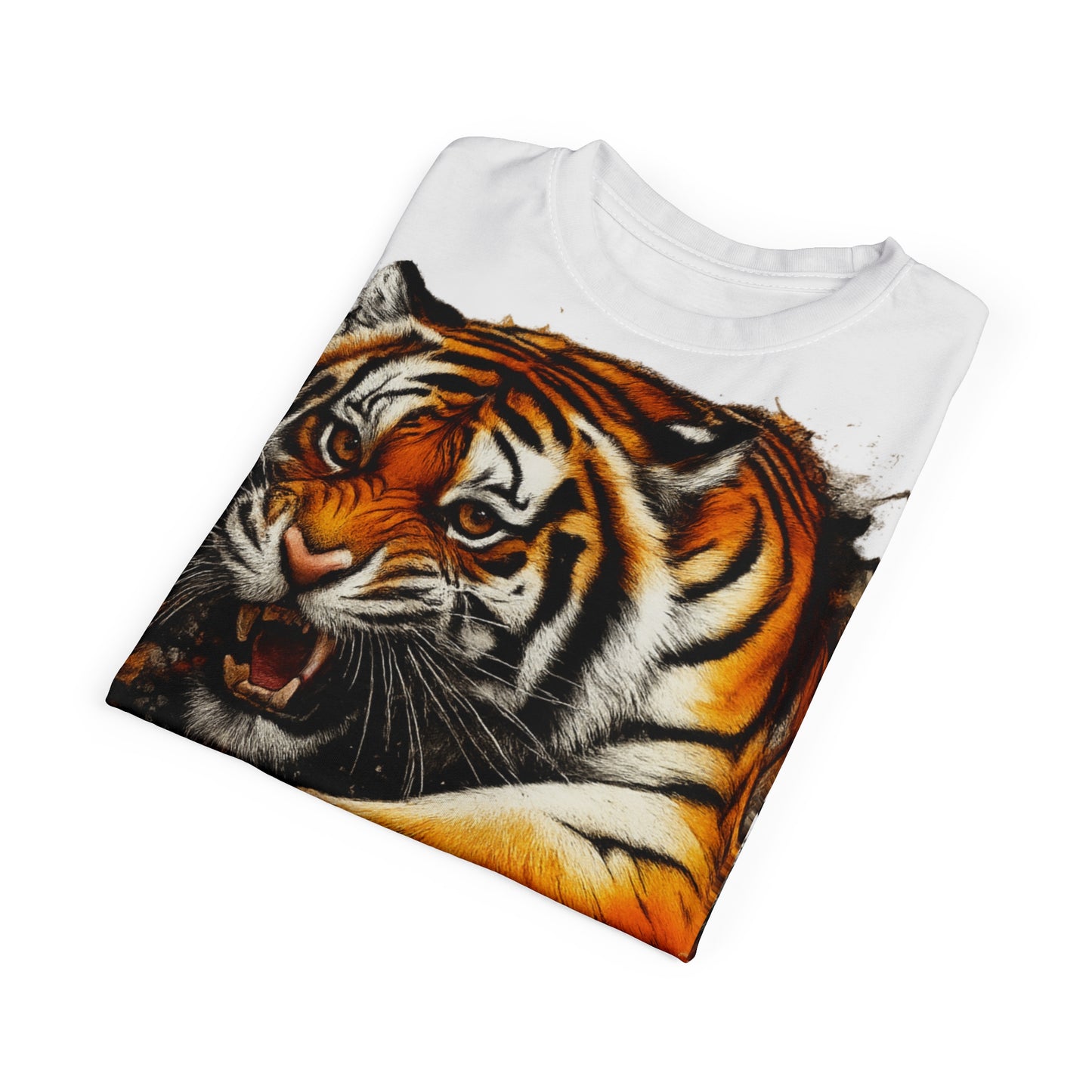 Fierce Tiger Unisex Tee, Graphic Tee for Animal Lovers, Cool Summer Shirt, Wildlife Gift, Unique Fashion Statement