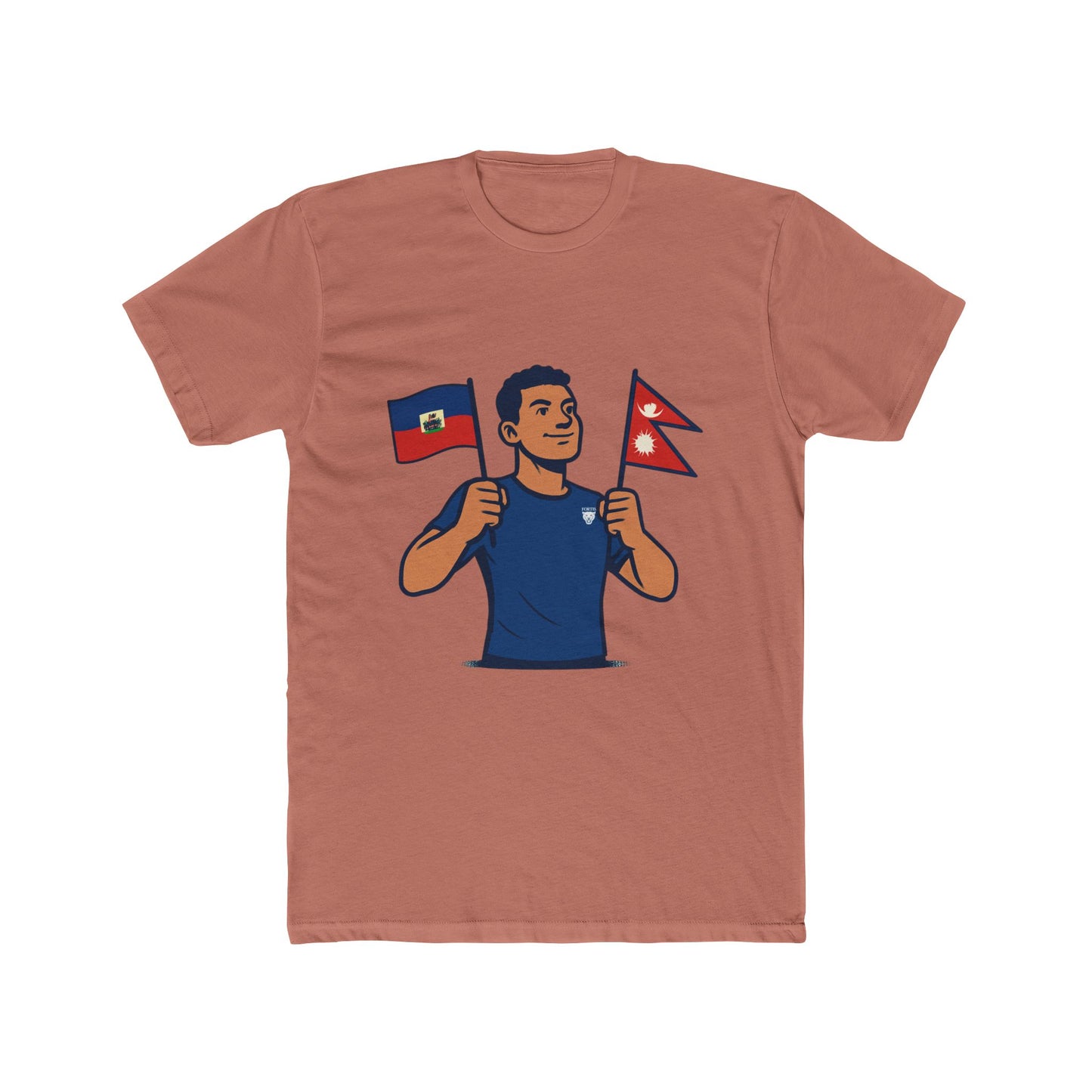 Unisex Cotton Crew Tee with Diverse Flags Design, Perfect for Pride, Cultural Events, Casual Outfits, Gifts, Travel Enthusiasts