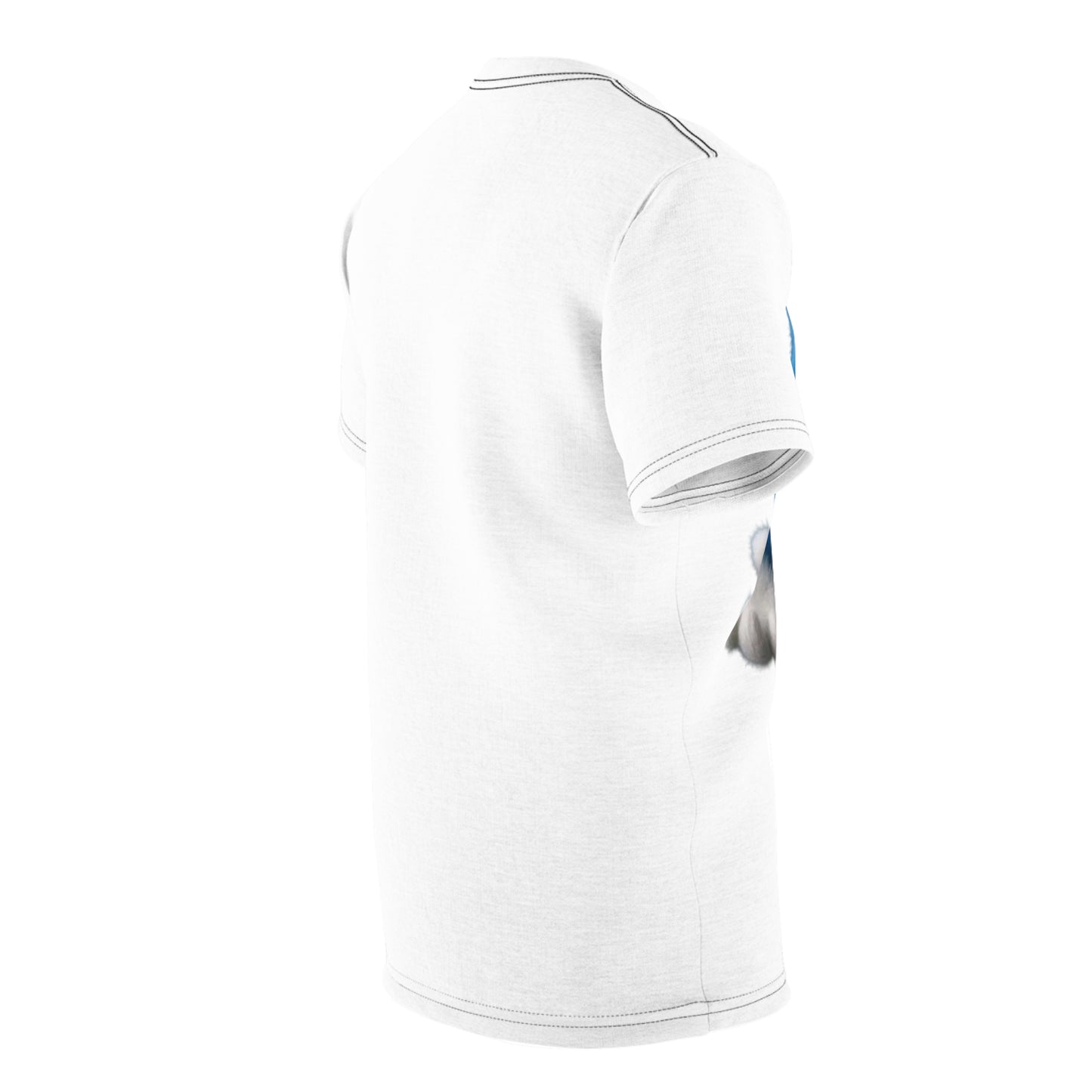 Crying Blue Fuzzy Emoji T-Shirt — Sad Face Graphic Tee