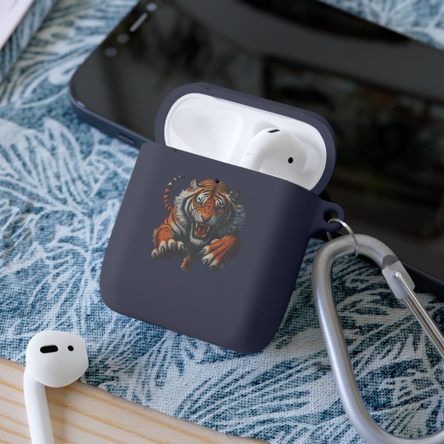 Tiger Themed AirPods Case Cover, Perfect Gift for Animal Lovers, Unique AirPods Accessory, Trendy Tech Gadgets, Birthday and Holiday Present