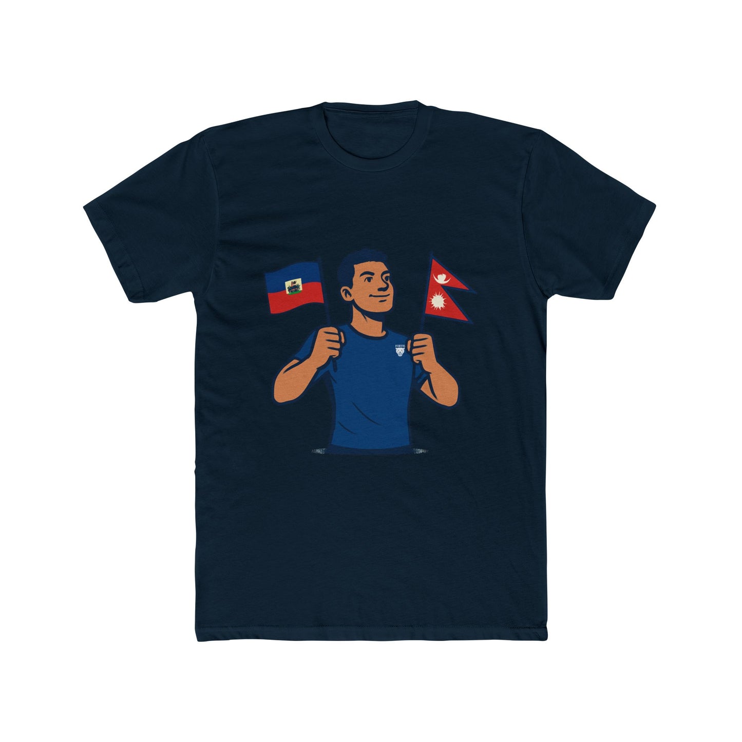 Unisex Cotton Crew Tee with Diverse Flags Design, Perfect for Pride, Cultural Events, Casual Outfits, Gifts, Travel Enthusiasts