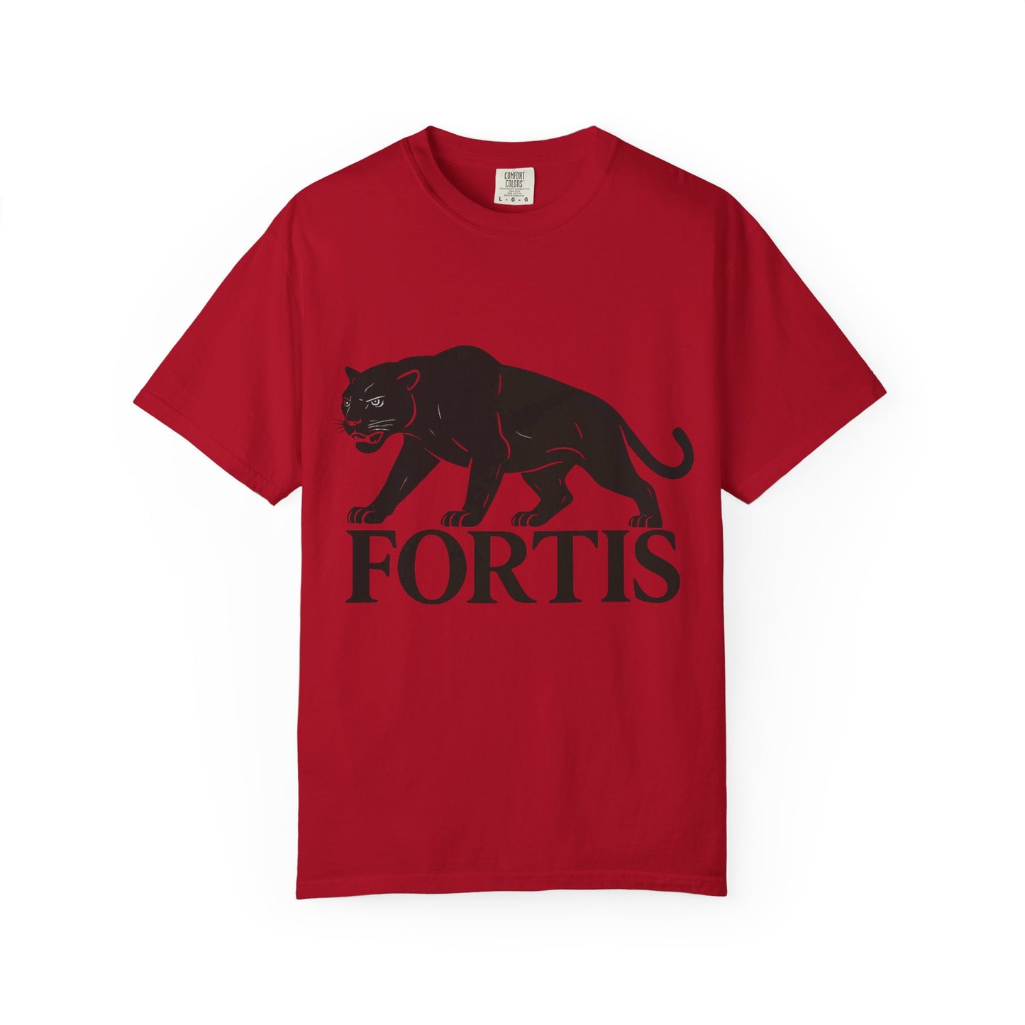 Fortis Unisex Garment-Dyed T-Shirt – Bold Panther Graphic Tee
