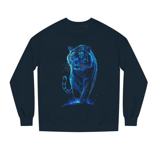 Glowing Tiger Unisex Sweatshirt - Cozy, Stylish for Animal Lovers, Perfect for Gifts, Casual Wear, Everyday Fashion