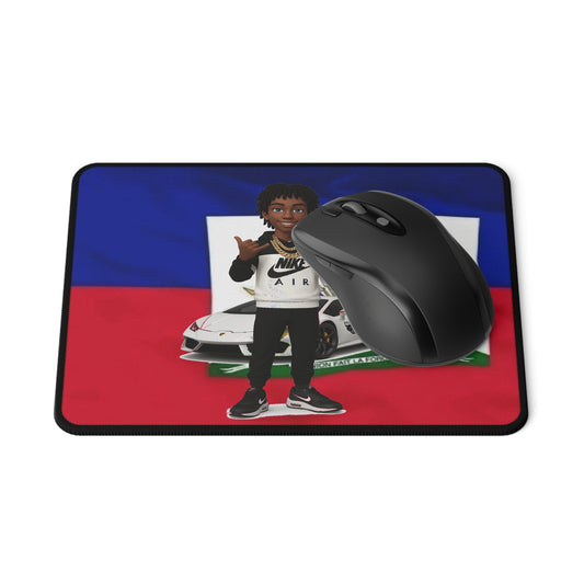 Haitian Heritage Non-Slip Gaming Mouse Pad, Gaming Desk Accessory, Unique Gift for Gamers, Home Office Decor, Car Enthusiast Desk Decor
