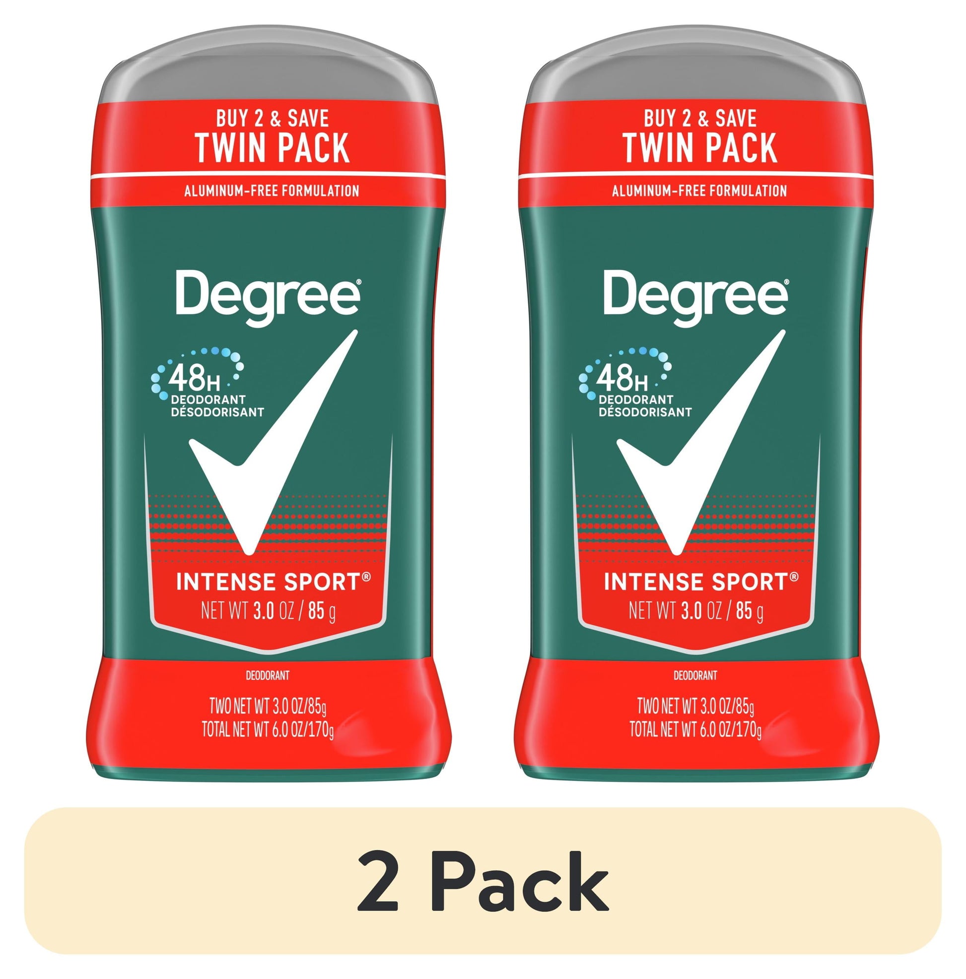 (2 Pack)  Men Intense Sport 24H Deodorant, 3 Oz, 2 Count