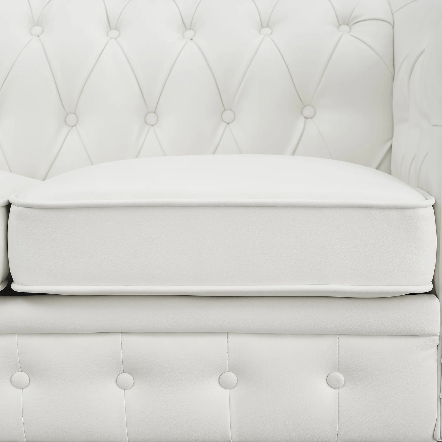 Emery 3 Seater & Loveseat Combo-Color:White