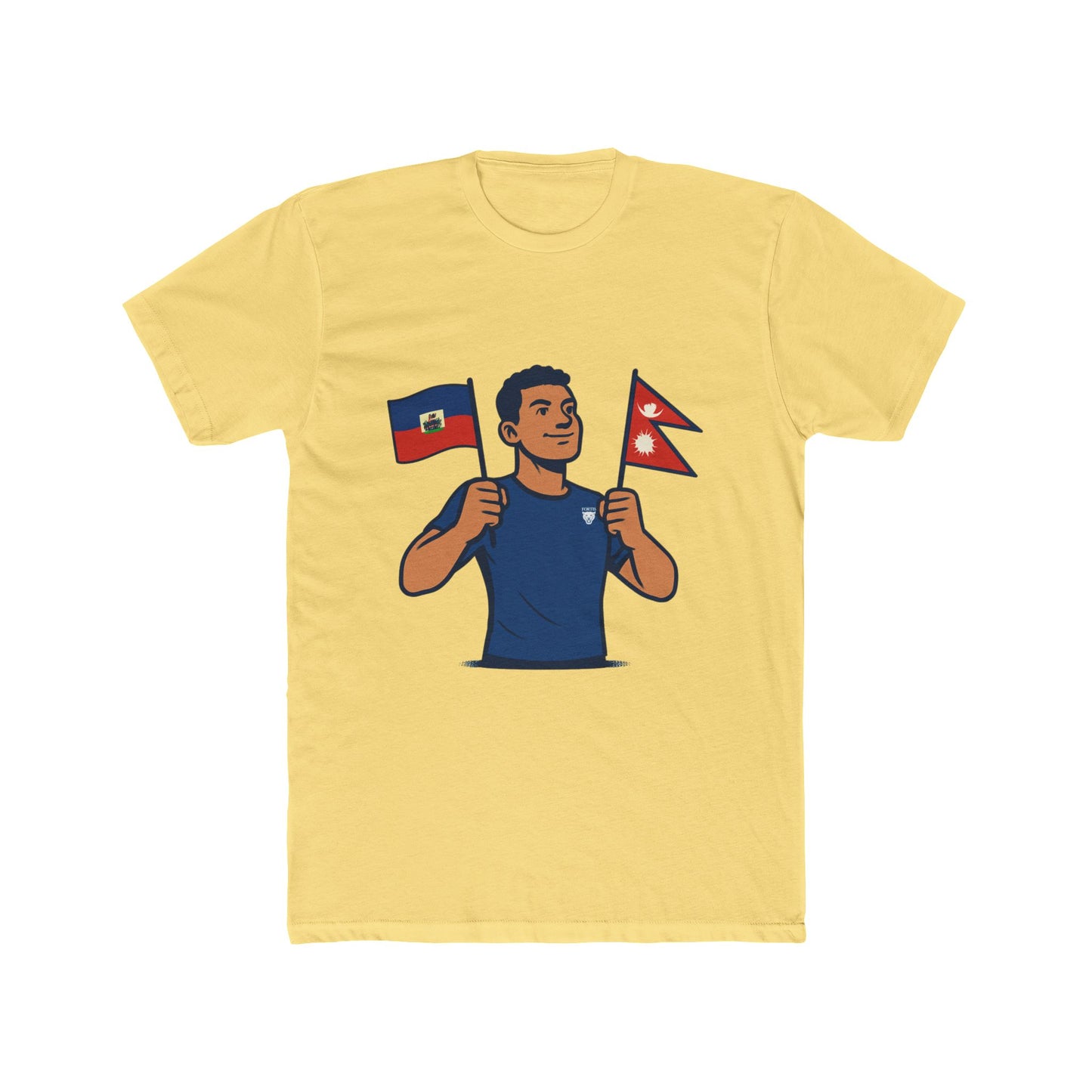 Unisex Cotton Crew Tee with Diverse Flags Design, Perfect for Pride, Cultural Events, Casual Outfits, Gifts, Travel Enthusiasts