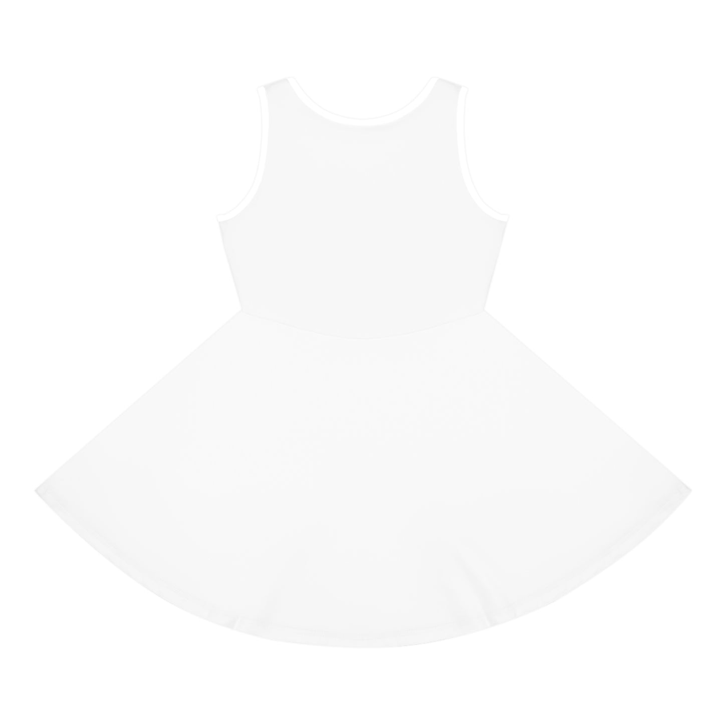 Charming Girls' Sleeveless Sundress with Custom Print, Summer Dress, Kids' Fashion, Party Wear, Birthday Gift, Playtime Outfit