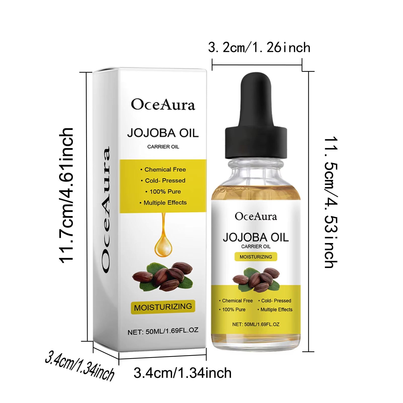 Oceanaura Daily Hair Care Multi Effect Combination Care Essential Oil Smoothing Care Repairing Hair Moisturizing Skin Essence