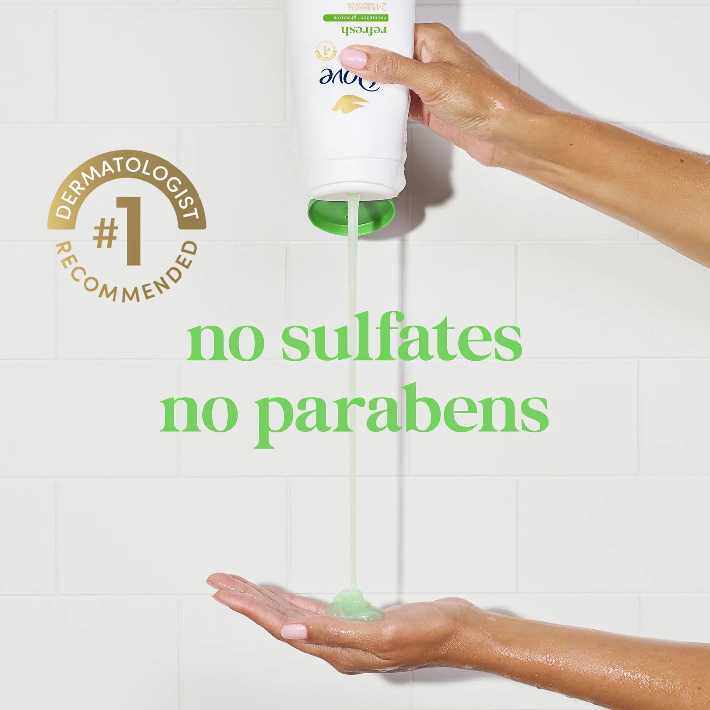Body Wash for Women Moisturizing Refresh Cucumber & Green Tea Cleanser All Skin, 20 Oz