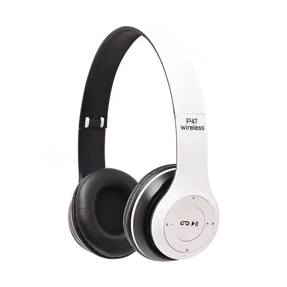 P47 Wireless Bluetooth Headphone with Microphone Foldable Headsets Bass Hifi Sound Music Stereo Earphone for Smartphones TV Game
