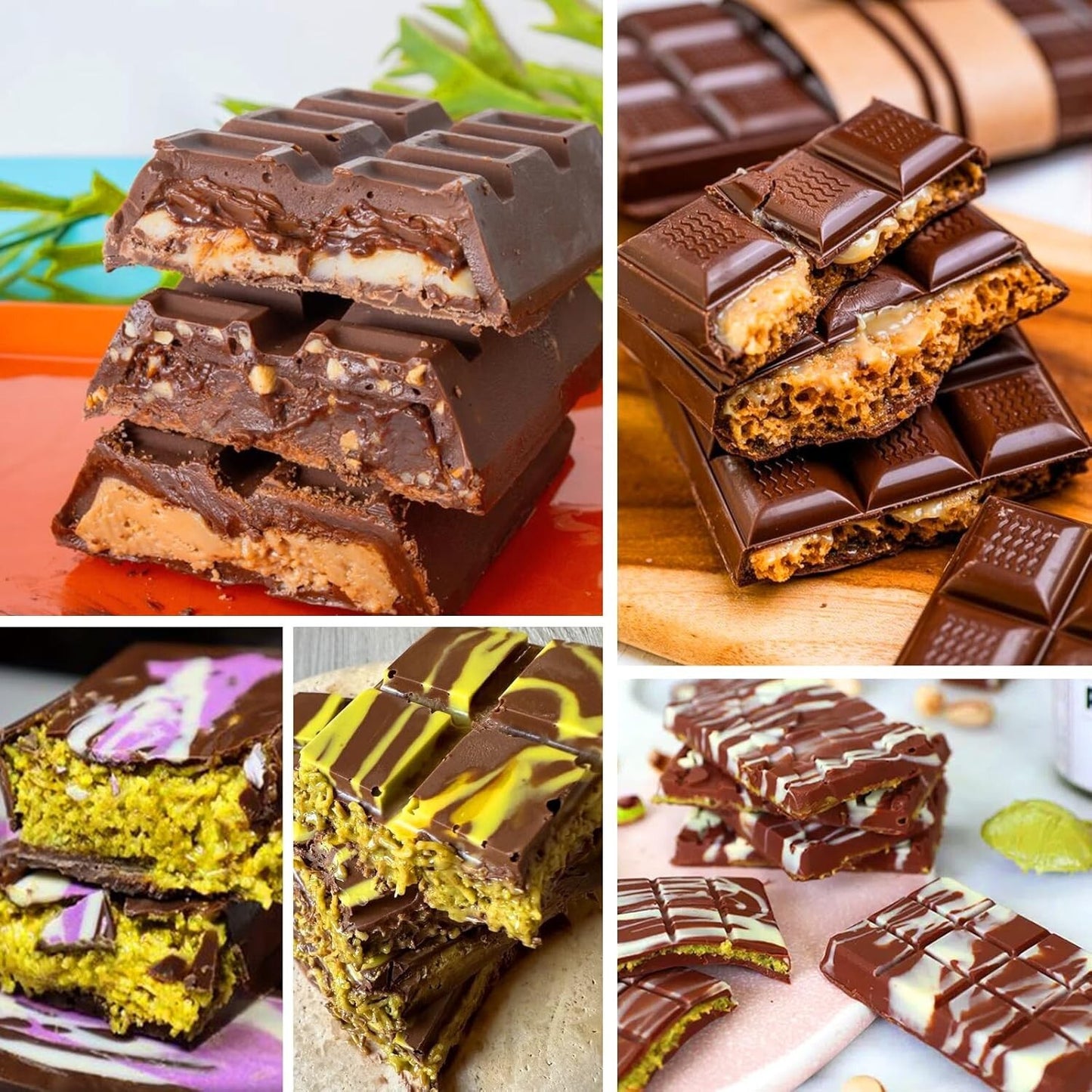 Large Chocolate Bar Mold Deep Dubai, Thick Chocolate Bar Molds Silicone for Fill