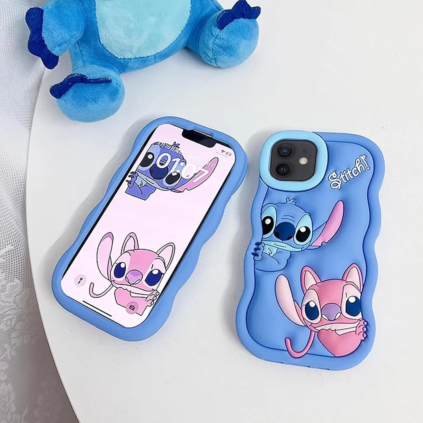 For Iphone 16 15 14 13 12 11 Pro Max Xs XR 6 7 8 plus Mini Silicone Wave Stitch Soft Cover Case