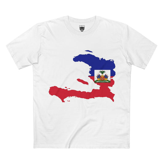 Haitian Pride Tee, Adult Staple Tee, Stylish T-Shirt for Celebrations, Casual Wear, Perfect for Heritage Month, Gift for Loved Ones