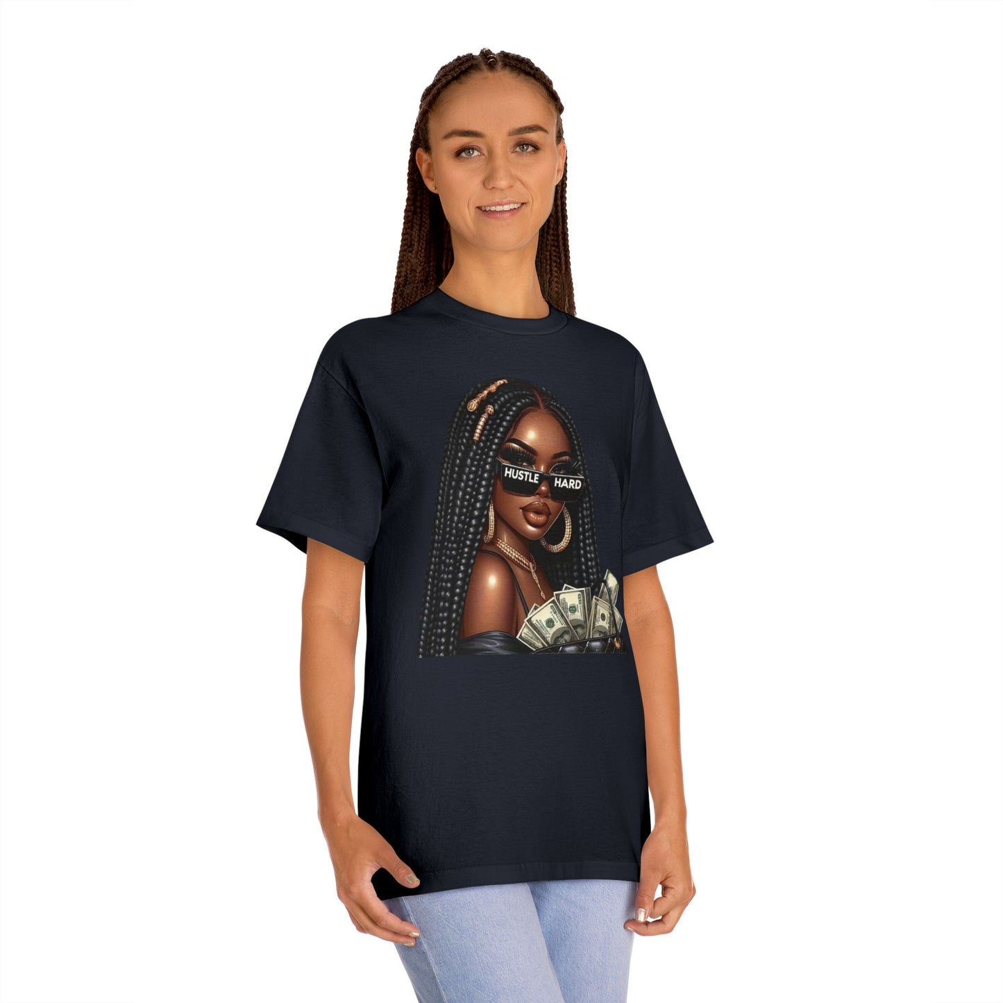 Hustle Hard Unisex Classic Tee | Motivational Apparel, Gift for Entrepreneurs, Affirmation Shirt, Casual Wear, Trendy Graphic Tee