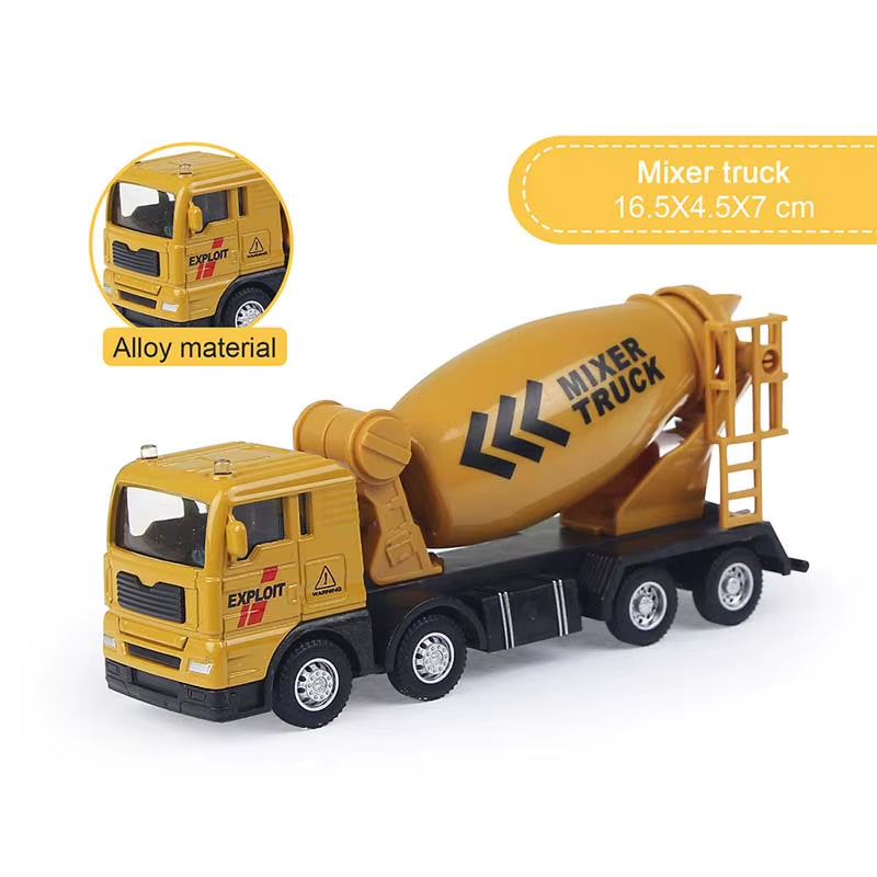 9 Styles Alloy Engineering Diecast Truck Toy Car Classic Construction Model Vehicle Loader Tractor Excavator Toys for Boys Gift