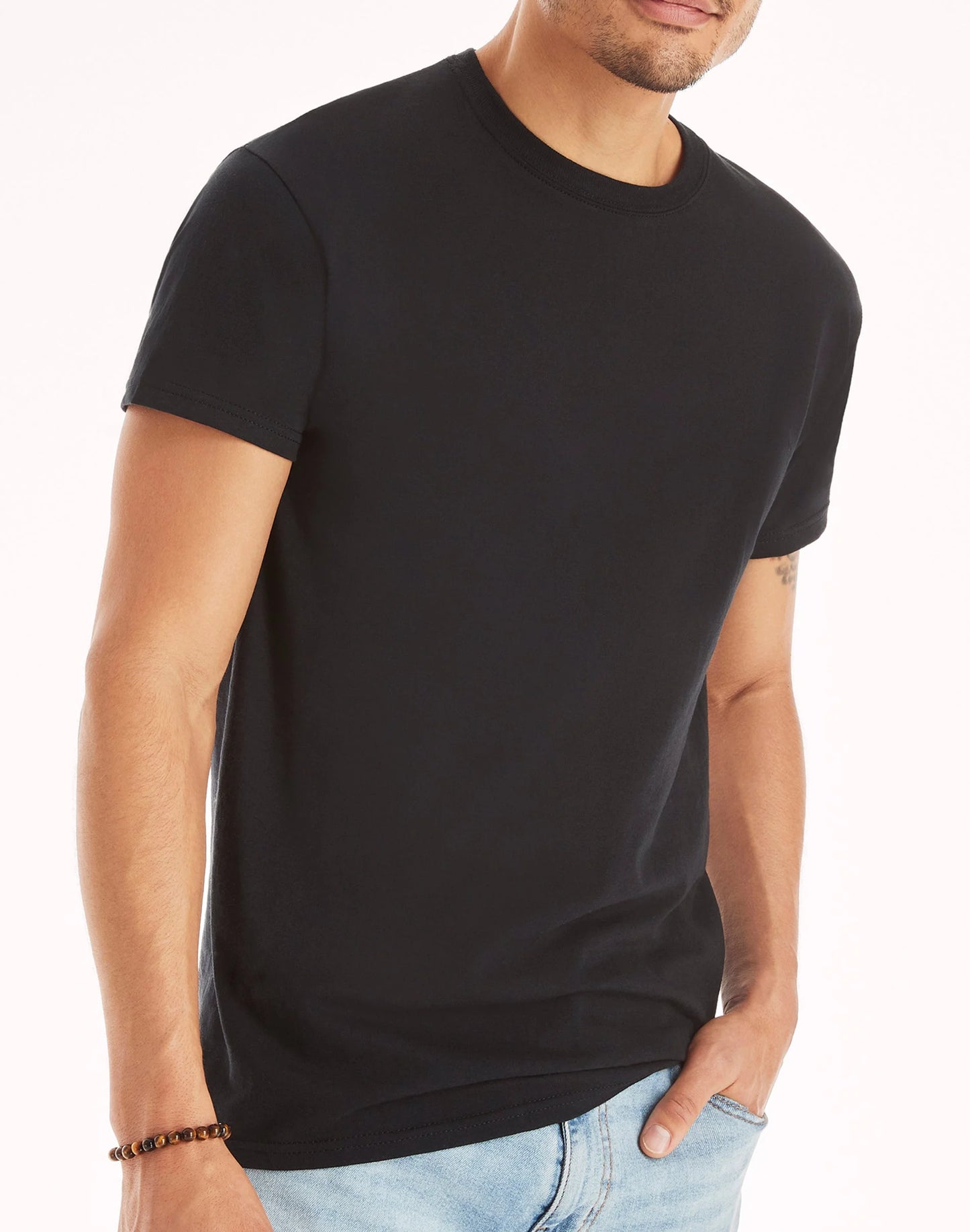 Men'S T-Shirt Pack, Moisture-Wicking Stay-Tucked Undershirts, Black/Grey/Blue, 6-Pack Assorted 3XL
