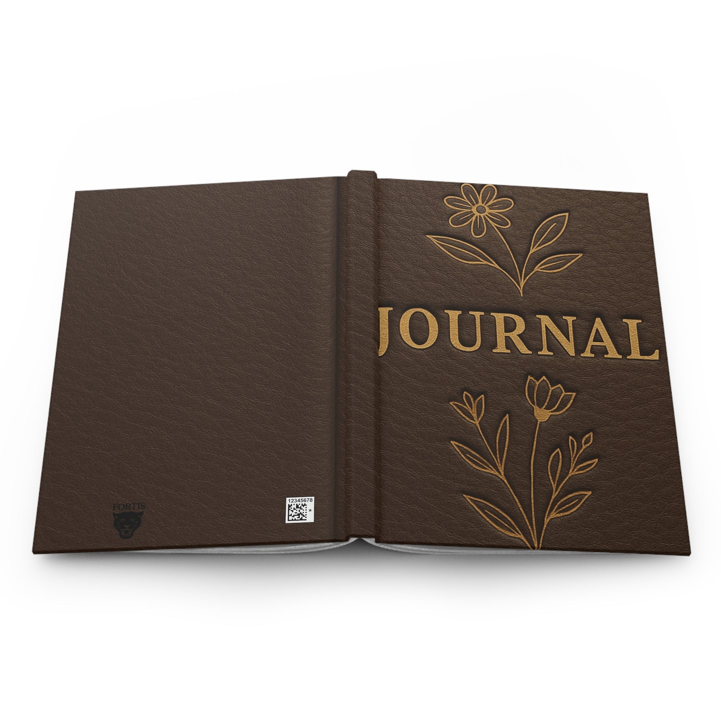 Floral Embossed Hardcover Journal | Elegant Notebook for Writing, Gratitude, Daily Reflections, Gifts for Her, Wedding Planner