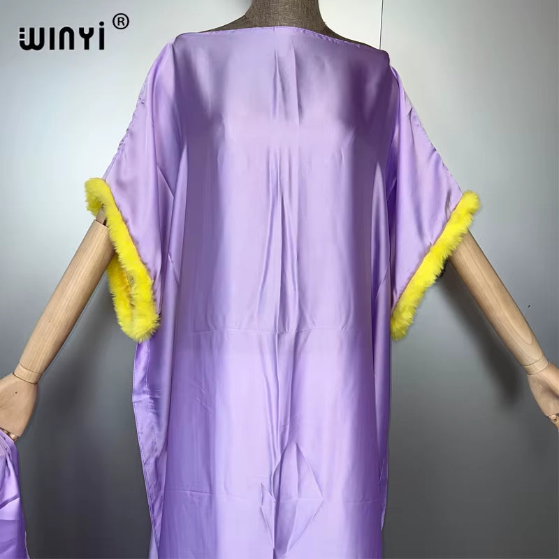 Fashion Monocolour Dress with Scarf Long Femme Abaya Dubai Luxury Party Kaftan Muslim Women Clothing Abaya Dubai Luxury