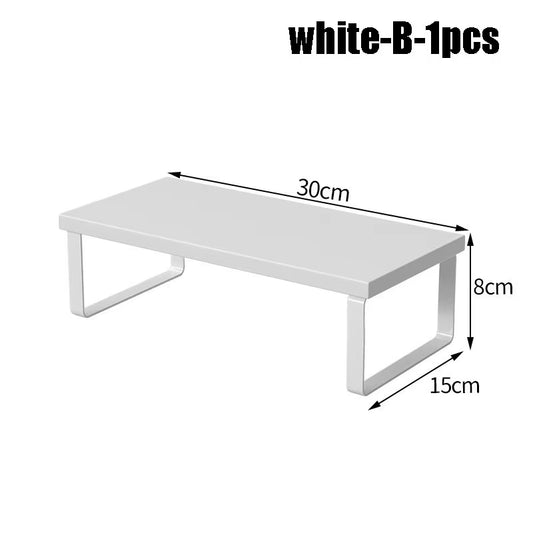 Multiple Sizes Desktop Computer with Elevated Laptop Display Elevated Dormitory Desktop Storage Office Screen Base Bracket