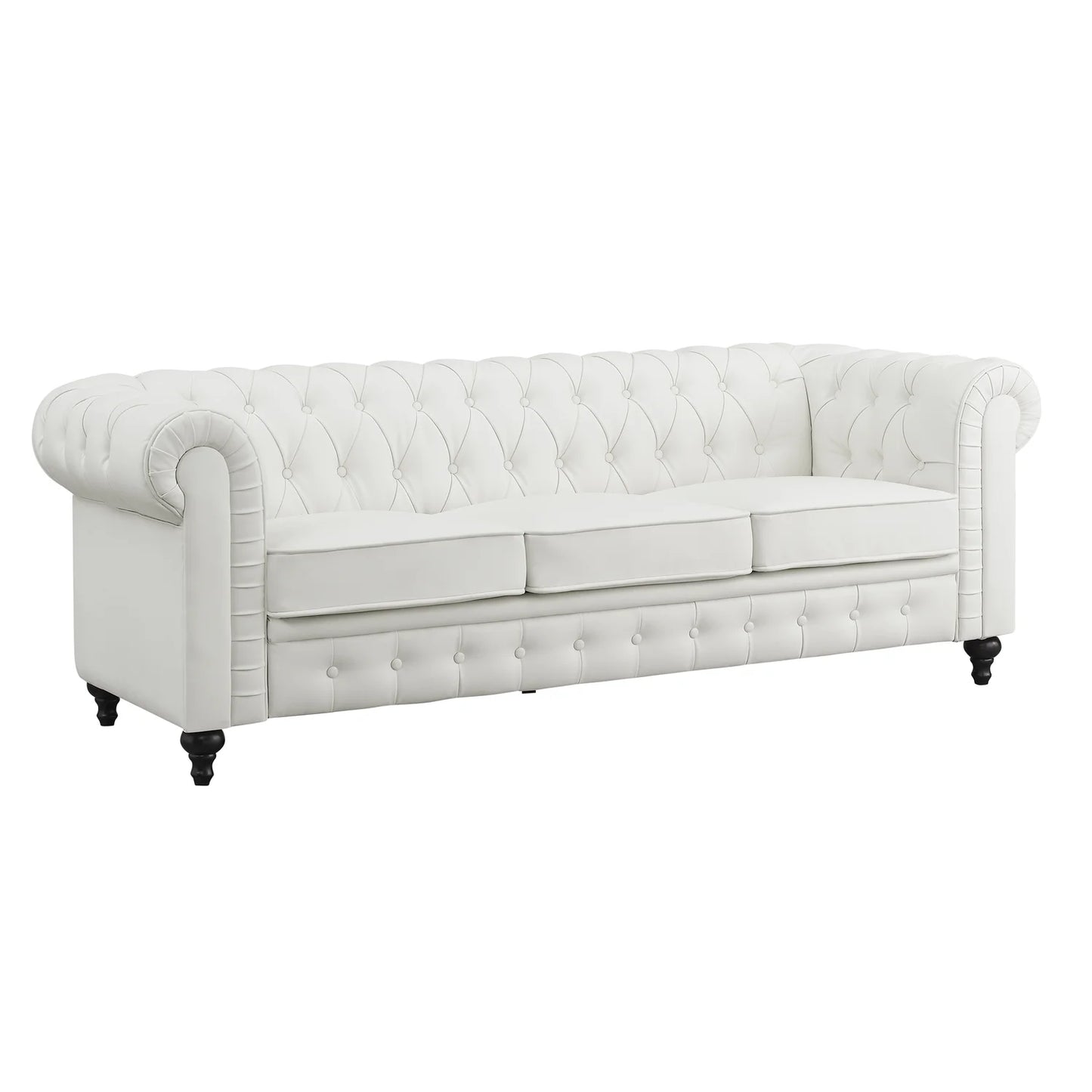 Emery 3 Seater & Loveseat Combo-Color:White