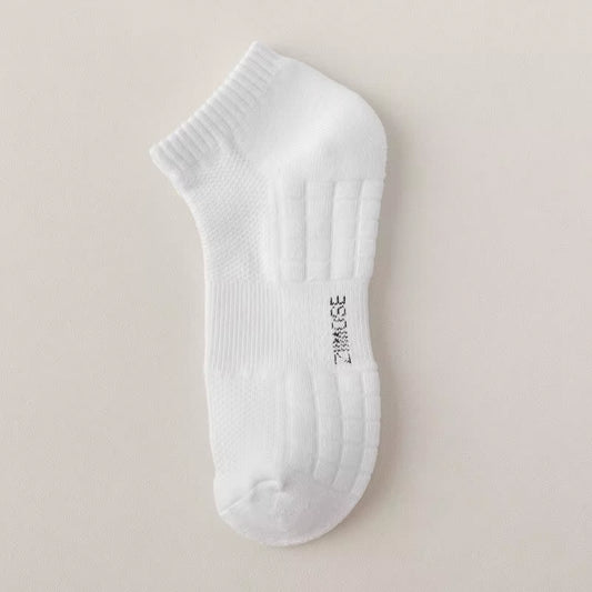1Pairs Socks Men'S Cotton Deodorant Winter Towel Bottom with Velvet Mid-Tube White Stockings Thickened Sports Basketball Socks