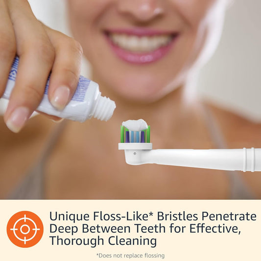 Braun Electric Toothbrush Replacement Brush Heads, 3 Count, White, Fits Oral-B