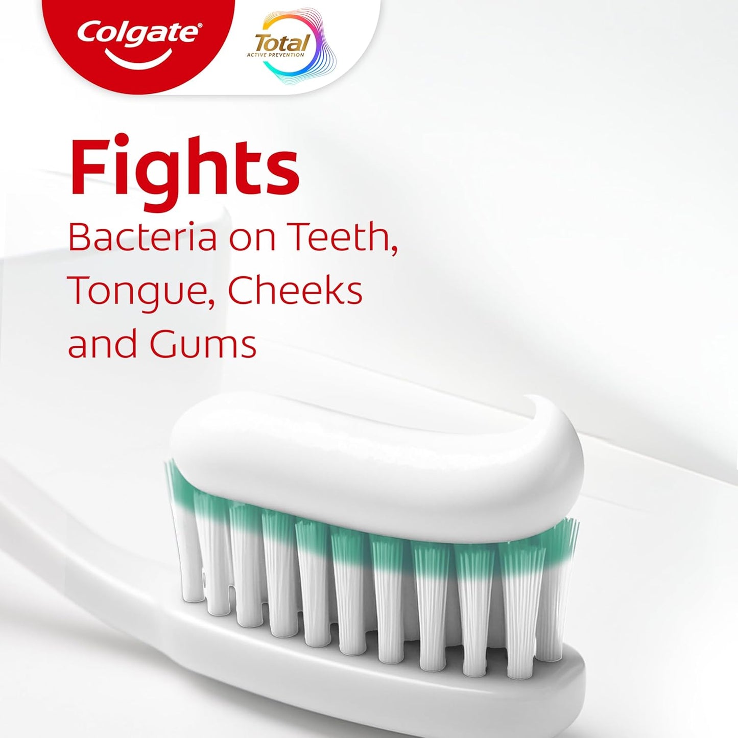 Total Clean Mint Toothpaste, 10 Benefits, No Trade-Offs, Freshens Breath, Whitens Teeth and Provides Sensitivity Relief, Clean Mint Flavor, 4 Pack, 5.1 Oz Tubes