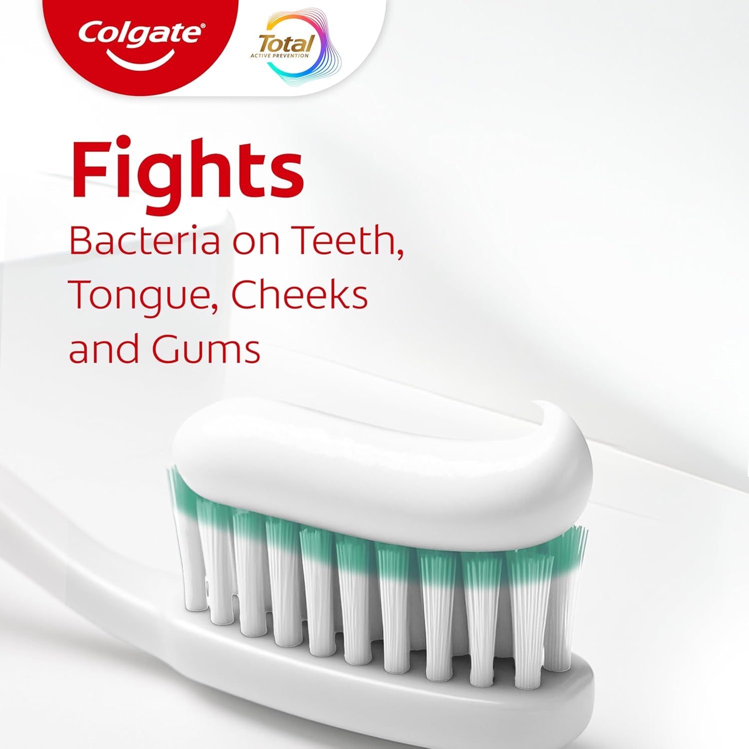 Total Clean Mint Toothpaste, 10 Benefits, No Trade-Offs, Freshens Breath, Whitens Teeth and Provides Sensitivity Relief, Clean Mint Flavor, 4 Pack, 5.1 Oz Tubes
