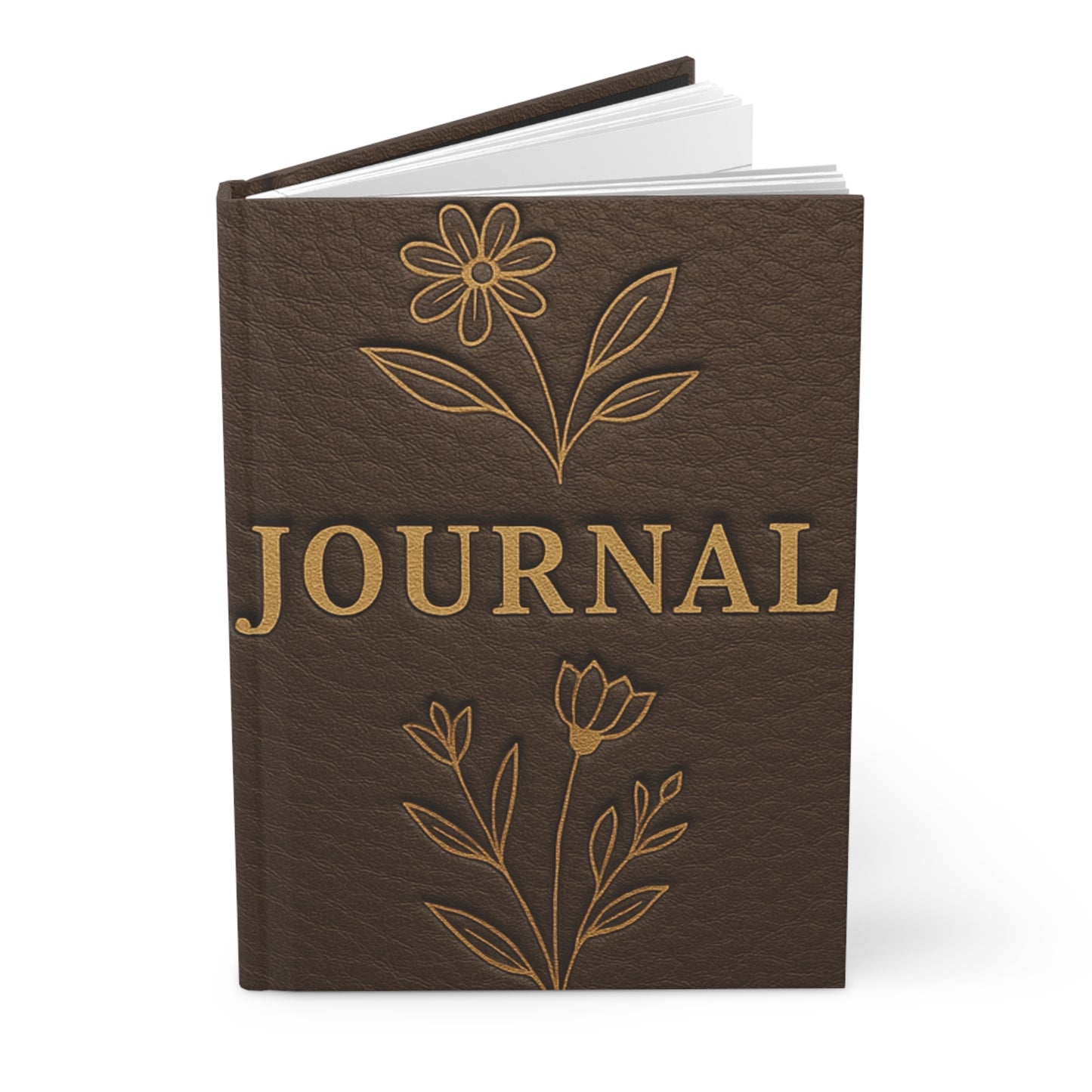 Floral Embossed Hardcover Journal | Elegant Notebook for Writing, Gratitude, Daily Reflections, Gifts for Her, Wedding Planner