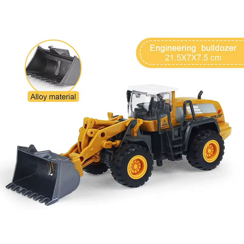 9 Styles Alloy Engineering Diecast Truck Toy Car Classic Construction Model Vehicle Loader Tractor Excavator Toys for Boys Gift